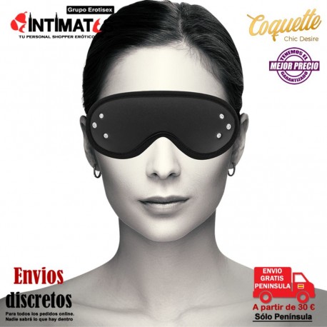 Antifaz de cuero vegano con forro de neopreno · Coquette Fantasy