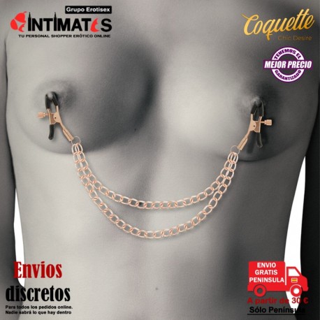 Pinzas para los pezones con cadena  · Coquette