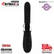 Bunny Storm · Vibrador con estimulador de clítoris y rotación · Black&Silver