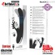 Bunny Storm · Vibrador con estimulador de clítoris y rotación · Black&Silver