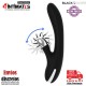 Bunny Johnny · Vibrador con estimulador de clítoris · Black&Silver