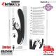 Bunny Johnny · Vibrador con estimulador de clítoris · Black&Silver