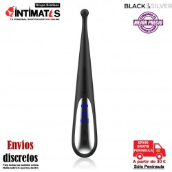 Kenneht · Vibrador con punta redondeada · Black&Silver