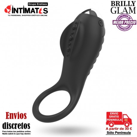Alan · Anillo vibrador con funda y estimulador de clítoris · Brilly Glam