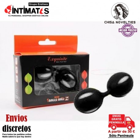 Geisha Lastic Balls · Bolas Ben Wa 103mm - Amarillo · Chisa