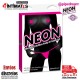 Tanga vibrador con abertura y pezoneras · Neon
