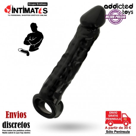Funda para alargar el pene - Negra · Addicted toys