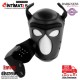Neoprene Puppy Hood · Máscara perro con hocico extraíble · Darkness