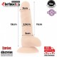 Dildo flexible de silicona 130 mm + Arnés · Cock Miller