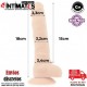 Dildo flexible de silicona 130 mm + Arnés · Cock Miller