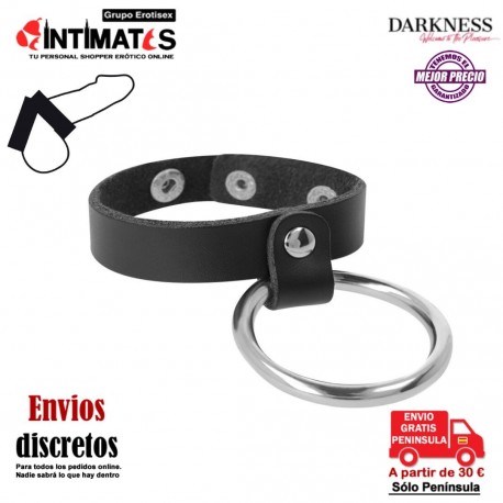 Cock Harness · Anillo de metal para el pene y testículos · Darkness