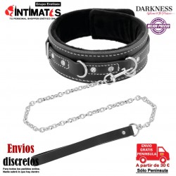 Black Furry Collar · Collar forrado con cadena · Darkness