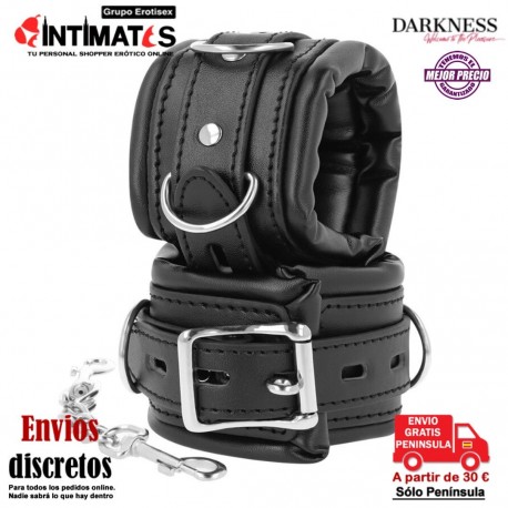 Soft Black HandCuffs · Esposas acolchadas para muñecas · Darkness