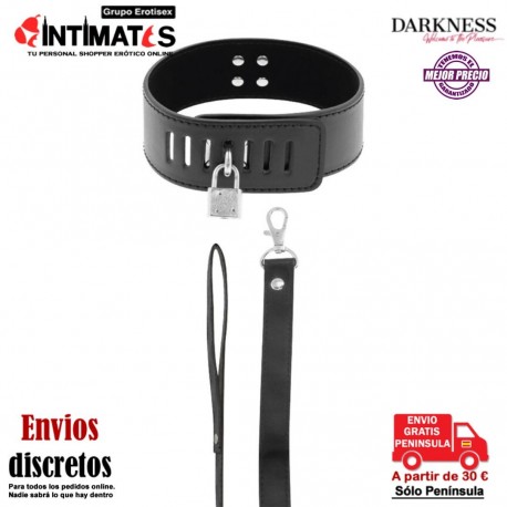 Locking Posture· Collar con cadena y candado · Darkness
