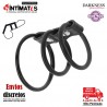 Cock Rings Set · Anillas fléxibles para pene y testículos · Darkness