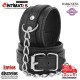 Textured Black HandCuffs  · Esposas ajustables para muñecas · Darkness