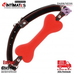 Red Silicone Bone Gag · Mordaza hueso · Darkness