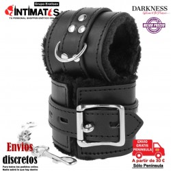 Black HandCuffs With Fur · Esposas forradas para muñecas · Darkness