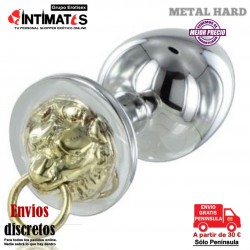 Tiger · Plug anal de metal con tigre tallado en la base · Metal Hard