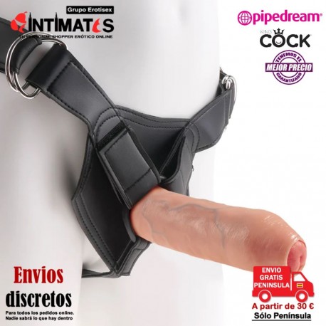 Arnés con dildo y glande retráctil · King Cock