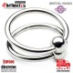 Double ring · Anillo de acero para el pene 30mm · Metal Hard