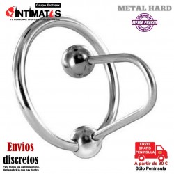 Anillo de glande con dilatador de uretra · Metal Hard