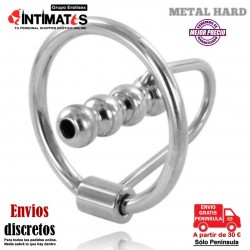 Anillo de glande con dilatador uretral 30mm · Metal Hard