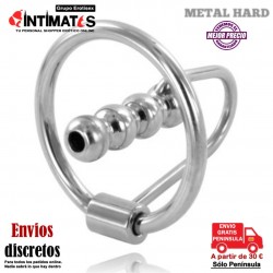 Anillo de glande con dilatador uretral 28mm · Metal Hard