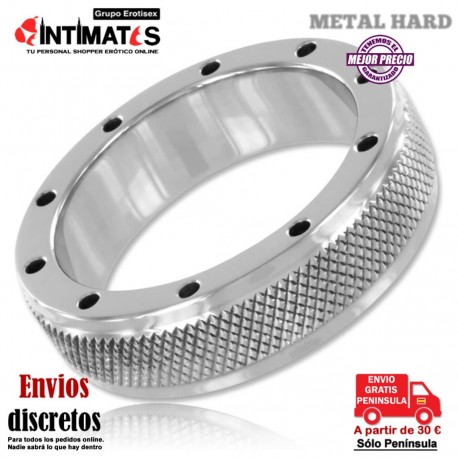 Anillo de acero para pene y testículos 45mm · Metal Hard