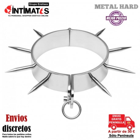 Slave Collars · Collar BDSM de acero con puntas · Metal Hard