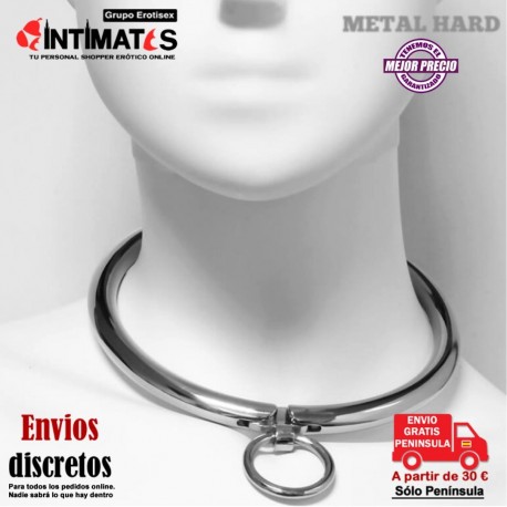 Collar de esclavo con argolla y candado · Metal Hard
