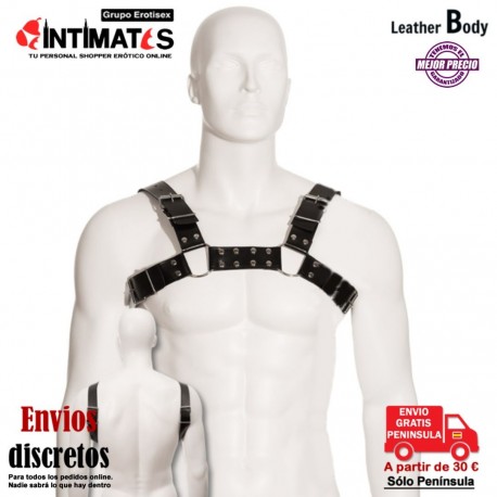 Bull Dog · Arnés de cuero · Leather Body