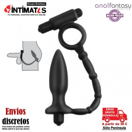 Ass-Kicker with Cockring · Plug anal con anillo para el pene · Anal Fantasy