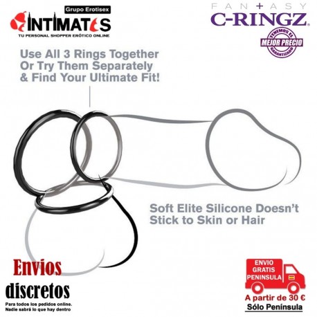Stamina Set · Silicone 3 Rings  Fantasy C-Ringz