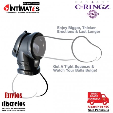 Cock Pipe With Ball-Stretcher · Anillo pene y testículos · Pipedream