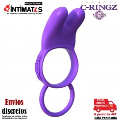 Twin Teazer Rabbit Ring · Anillo conejito vibrador · Fantasy C-Ringz
