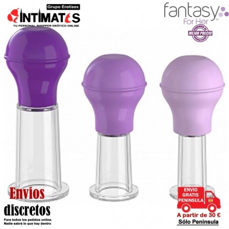 Nipple Pump Set · Juego de bombas de pezón · Fantasy For Her