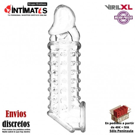 V11 Extensión y funda para el pene · Añade hasta un 30% · VirilXL