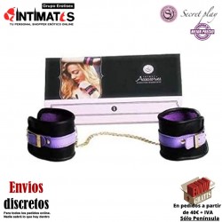 Esposas de cuero natural y metal · Secret Play