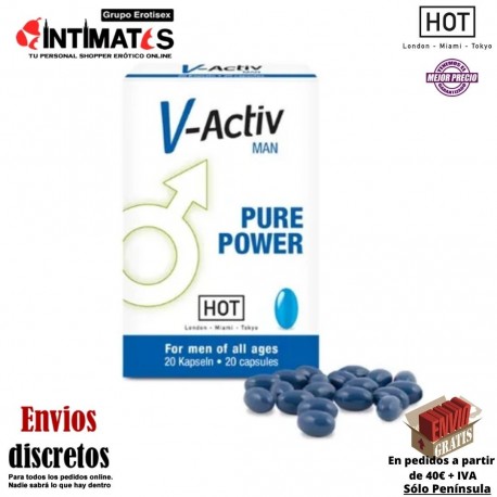 V-Activ Man · Cápsulas para potenciar la erección · Hot
