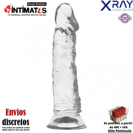 Consolador realista transparente 210mm · X Ray