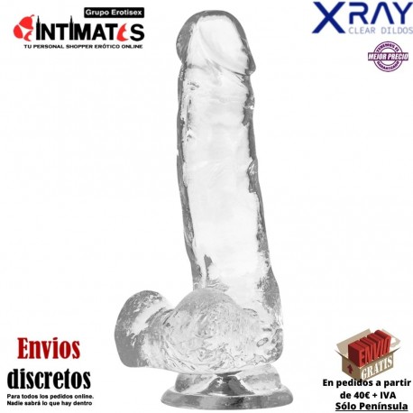 Consolador realista transparente 220mm · X Ray