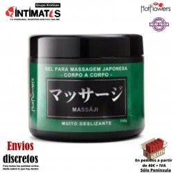 Massãji · Gel de masaje japonés cuerpo a cuerpo · Hot Flowers