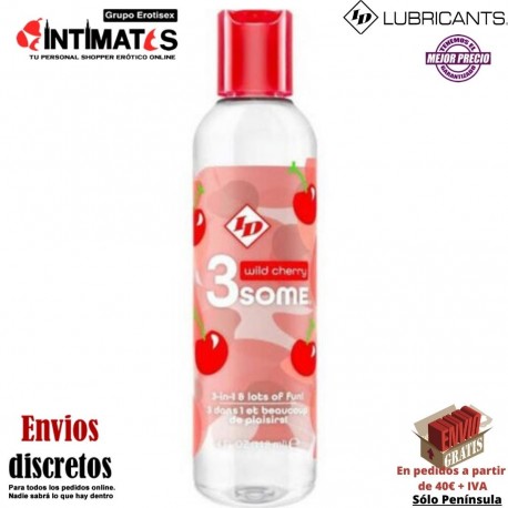 3Some 118ml · Lubricante 3 en 1 y mucha diversión · ID Lube