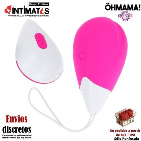 Huevo vibrador con 10 modos y control remoto - 65mm · Öhmama!