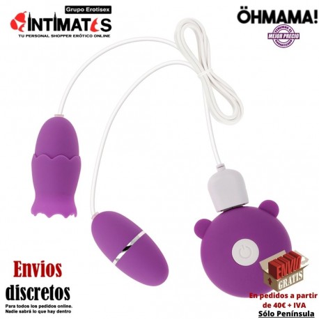 Huevo vibrador y estimulador clítoris ¡2 en 1! · Öhmama!