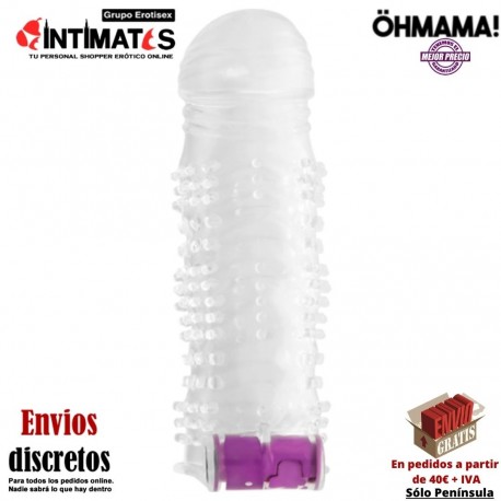 Funda para pene con bala vibradora 130mm · Öhmama!