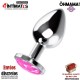Plug anal de aluminio con cristal en la base - M · ÖhMama