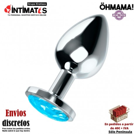 Plug anal de aluminio con cristal en la base - L · ÖhMama