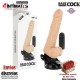 Vibrador realístico 2-1 de 185mm con mando · Basecock